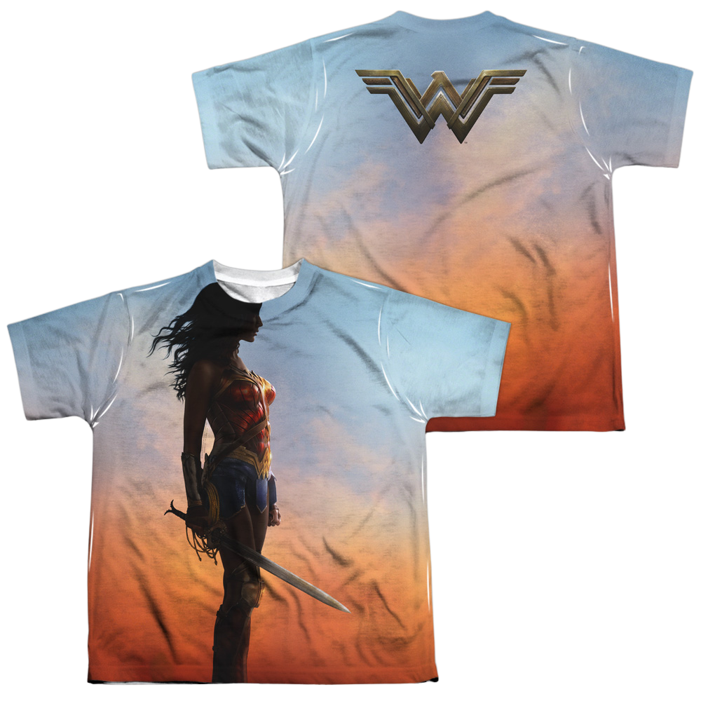 Wonder Woman Movie Poster (Front/Back Print) - Youth All-Over Print T-Shirt Youth All-Over Print T-Shirt (Ages 8-12) Wonder Woman   