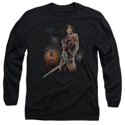 Wonder Woman Fierce Men's Long Sleeve T-Shirt Men's Long Sleeve T-Shirt Wonder Woman   