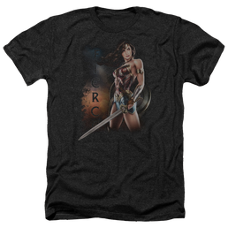 Wonder Woman Fierce Men's Heather T-Shirt Men's Heather T-Shirt Wonder Woman   