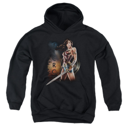 Wonder Woman Movie Fierce - Youth Hoodie Youth Hoodie (Ages 8-12) Wonder Woman   