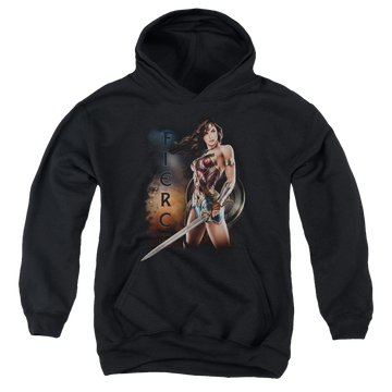 Wonder Woman Movie Fierce - Youth Hoodie Youth Hoodie (Ages 8-12) Wonder Woman   