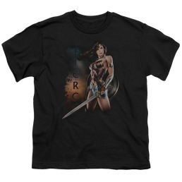 Wonder Woman Movie Fierce - Youth T-Shirt Youth T-Shirt (Ages 8-12) Wonder Woman   