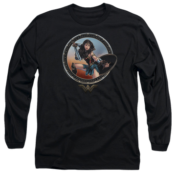 Wonder Woman Battle Pose Men's Long Sleeve T-Shirt Men's Long Sleeve T-Shirt Wonder Woman   