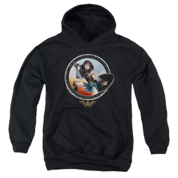 Wonder Woman Movie Battle Pose - Youth Hoodie Youth Hoodie (Ages 8-12) Wonder Woman   