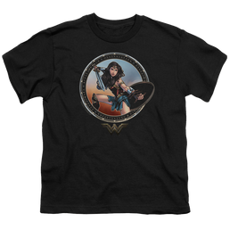 Wonder Woman Movie Battle Pose - Youth T-Shirt Youth T-Shirt (Ages 8-12) Wonder Woman   