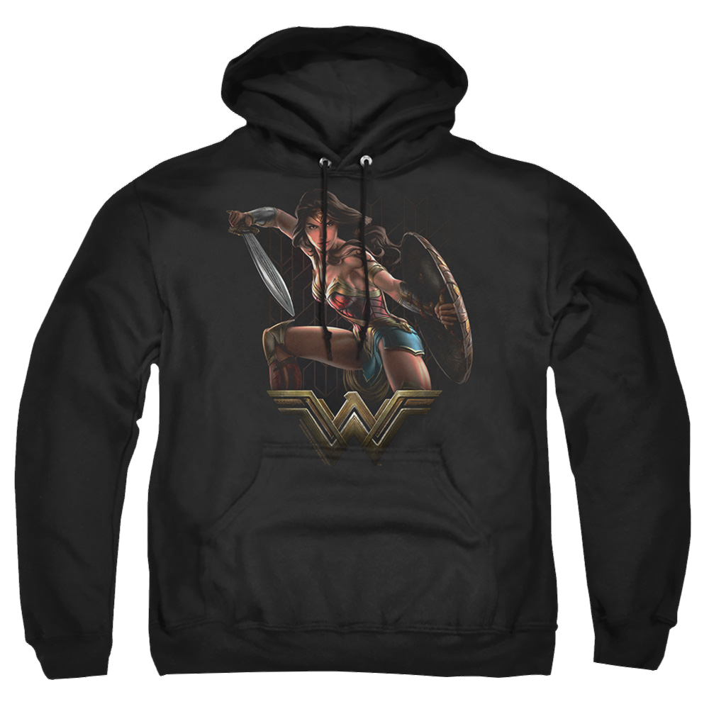 Wonder Woman Fight Pullover Hoodie Pullover Hoodie Wonder Woman   