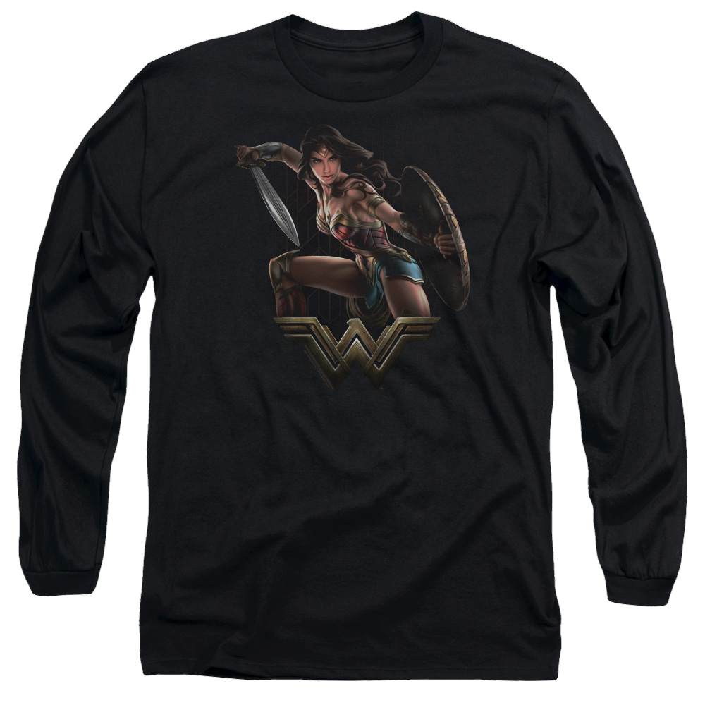 Wonder Woman Fight Men's Long Sleeve T-Shirt Men's Long Sleeve T-Shirt Wonder Woman   