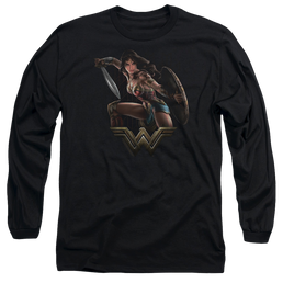 Wonder Woman Fight Men's Long Sleeve T-Shirt Men's Long Sleeve T-Shirt Wonder Woman   