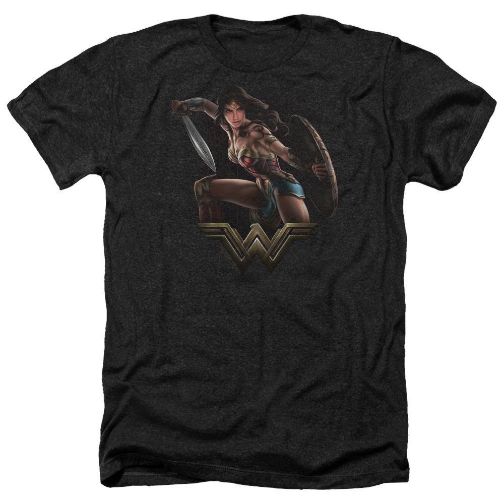 Wonder Woman Fight Men's Heather T-Shirt Men's Heather T-Shirt Wonder Woman   