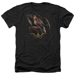 Wonder Woman Fight Men's Heather T-Shirt Men's Heather T-Shirt Wonder Woman   