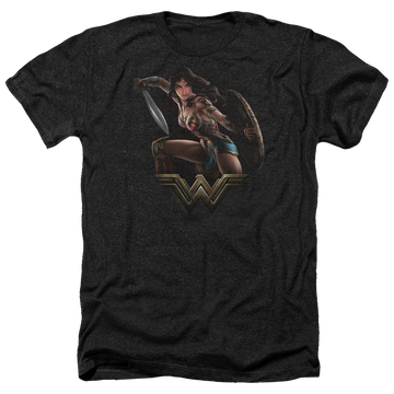 Wonder Woman Fight Men's Heather T-Shirt Men's Heather T-Shirt Wonder Woman   