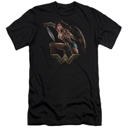 Wonder Woman Fight Men's Premium Slim Fit T-Shirt Men's Premium Slim Fit T-Shirt Wonder Woman   