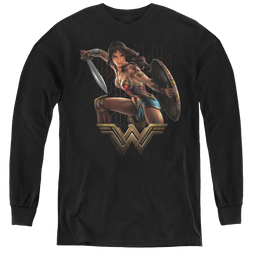 Wonder Woman Movie Fight - Youth Long Sleeve T-Shirt Youth Long Sleeve T-Shirt Wonder Woman   