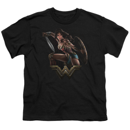 Wonder Woman Movie Fight - Youth T-Shirt Youth T-Shirt (Ages 8-12) Wonder Woman   
