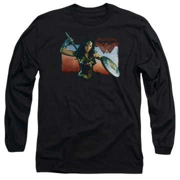 Wonder Woman Warrior Woman Men's Long Sleeve T-Shirt Men's Long Sleeve T-Shirt Wonder Woman   
