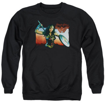 Wonder Woman Warrior Woman Men's Crewneck Sweatshirt Men's Crewneck Sweatshirt Wonder Woman   