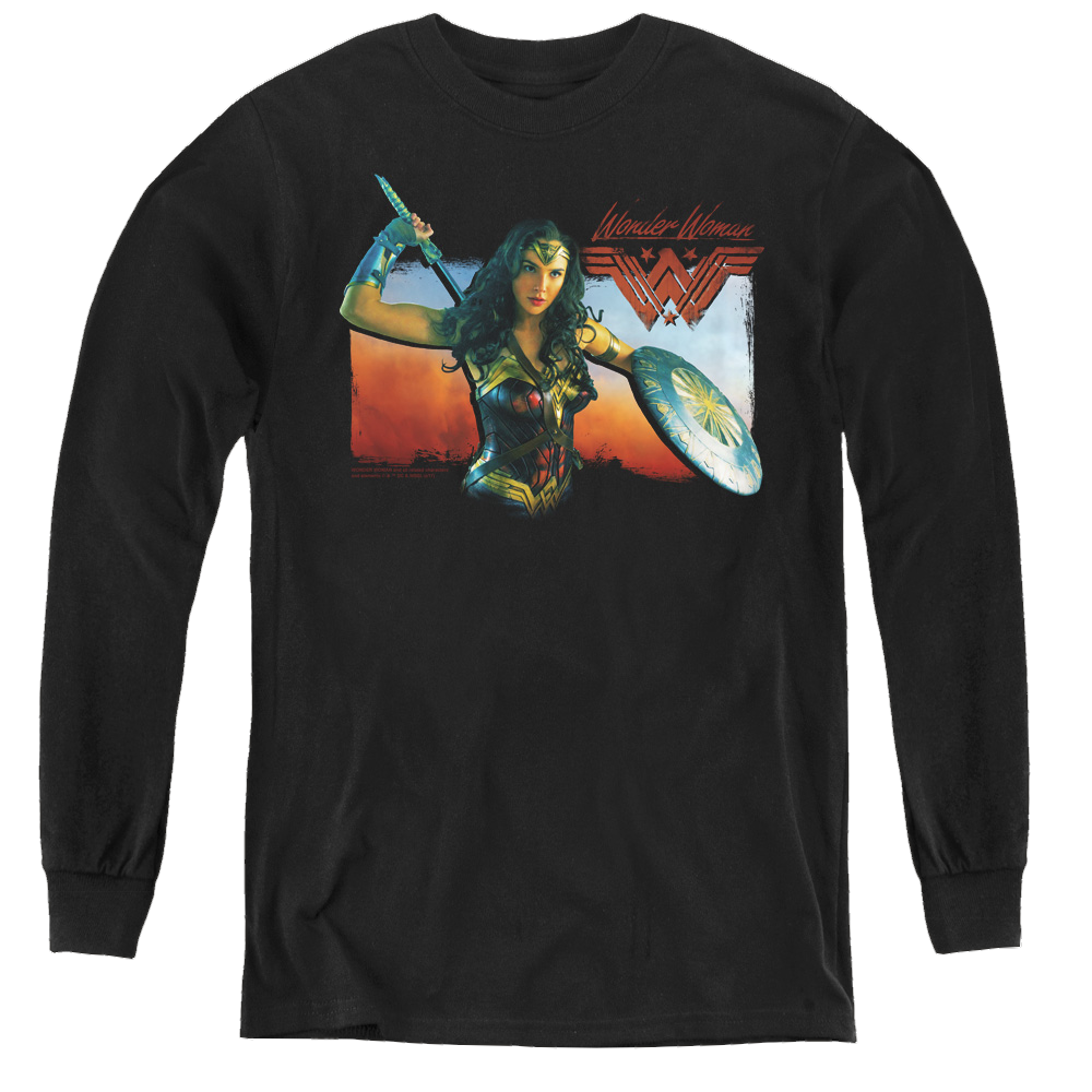 Wonder Woman Movie Warrior Woman - Youth Long Sleeve T-Shirt Youth Long Sleeve T-Shirt Wonder Woman   