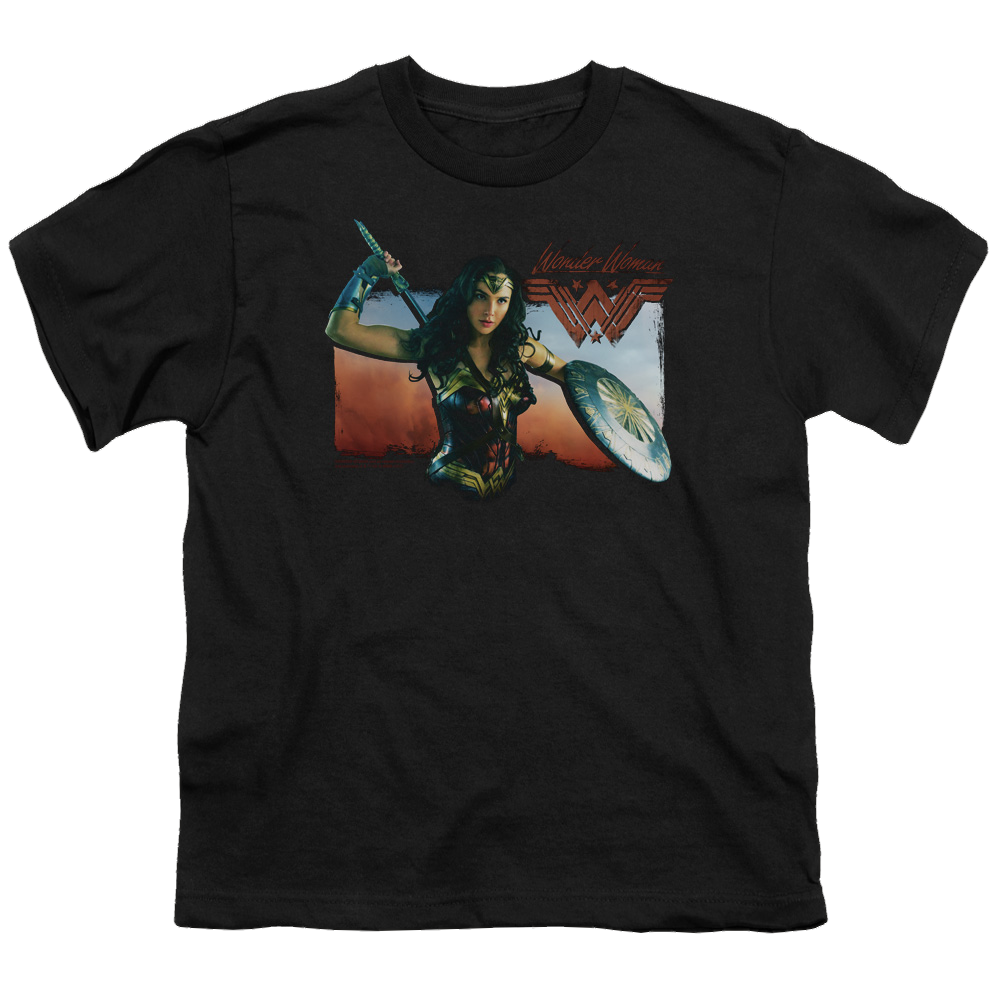 Wonder Woman Movie Warrior Woman - Youth T-Shirt Youth T-Shirt (Ages 8-12) Wonder Woman   