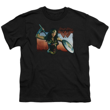 Wonder Woman Movie Warrior Woman - Youth T-Shirt Youth T-Shirt (Ages 8-12) Wonder Woman   