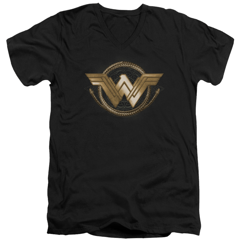 Wonder Woman Lasso Logo Men's V-Neck T-Shirt Men's V-Neck T-Shirt Wonder Woman   