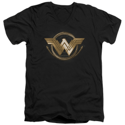 Wonder Woman Lasso Logo Men's V-Neck T-Shirt Men's V-Neck T-Shirt Wonder Woman   