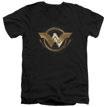 Wonder Woman Lasso Logo Men's V-Neck T-Shirt Men's V-Neck T-Shirt Wonder Woman   