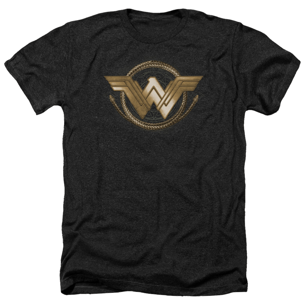 Wonder Woman Lasso Logo Men's Heather T-Shirt Men's Heather T-Shirt Wonder Woman   