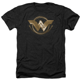 Wonder Woman Lasso Logo Men's Heather T-Shirt Men's Heather T-Shirt Wonder Woman   