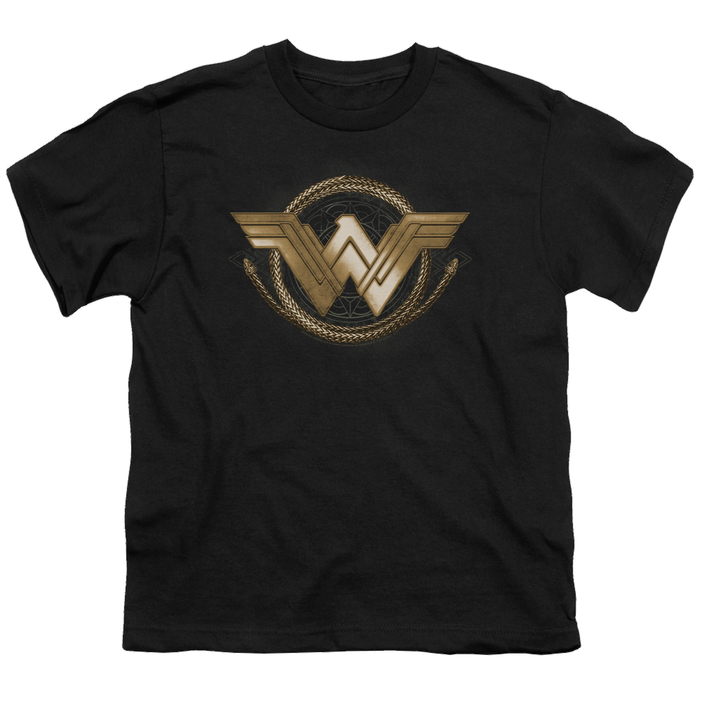 Wonder Woman Movie Lasso Logo - Youth T-Shirt Youth T-Shirt (Ages 8-12) Wonder Woman   