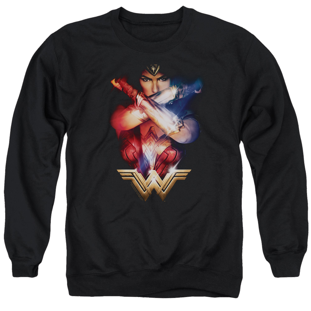 Wonder Woman Arms Crossed Men's Crewneck Sweatshirt Men's Crewneck Sweatshirt Wonder Woman   