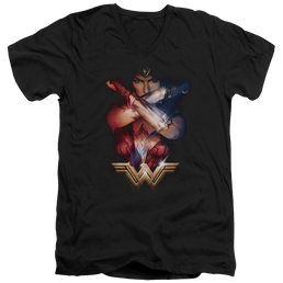 Wonder Woman Arms Crossed Men's V-Neck T-Shirt Men's V-Neck T-Shirt Wonder Woman   