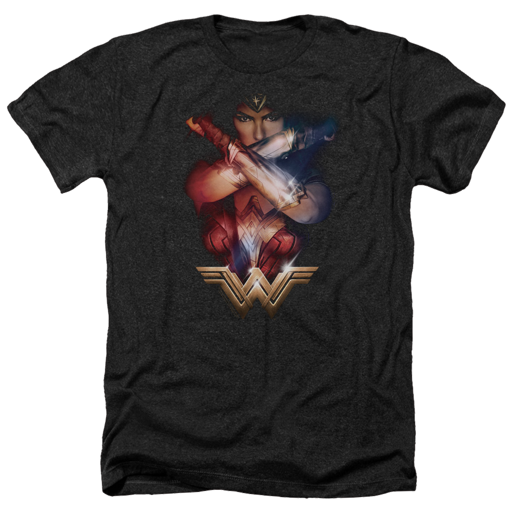 Wonder Woman Arms Crossed Men's Heather T-Shirt Men's Heather T-Shirt Wonder Woman   