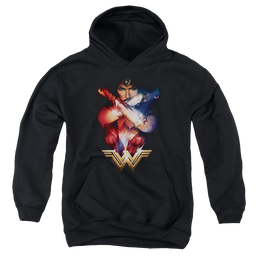 Wonder Woman Movie Arms Crossed - Youth Hoodie Youth Hoodie (Ages 8-12) Wonder Woman   