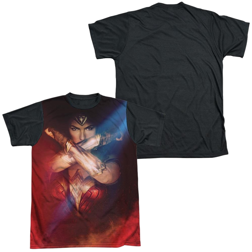 Wonder Woman Arms Crossed Men's Black Back T-Shirt Men's Black Back T-Shirt Wonder Woman   