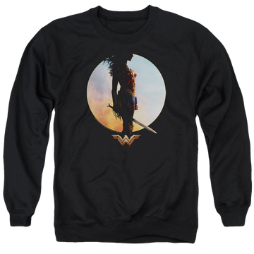 Wonder Woman Wisdom And Wonder Men's Crewneck Sweatshirt Men's Crewneck Sweatshirt Wonder Woman   