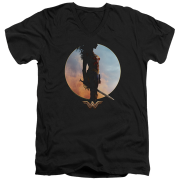 Wonder Woman Wisdom And Wonder Men's V-Neck T-Shirt Men's V-Neck T-Shirt Wonder Woman   