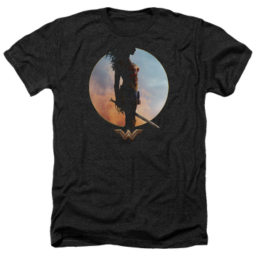 Wonder Woman Wisdom And Wonder Men's Heather T-Shirt Men's Heather T-Shirt Wonder Woman   
