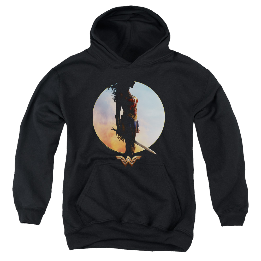 Wonder Woman Movie Wisdom And Wonder - Youth Hoodie Youth Hoodie (Ages 8-12) Wonder Woman   