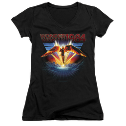 Wonder Woman 1984 84 Metal - Juniors V-Neck T-Shirt Juniors V-Neck T-Shirt Wonder Woman   