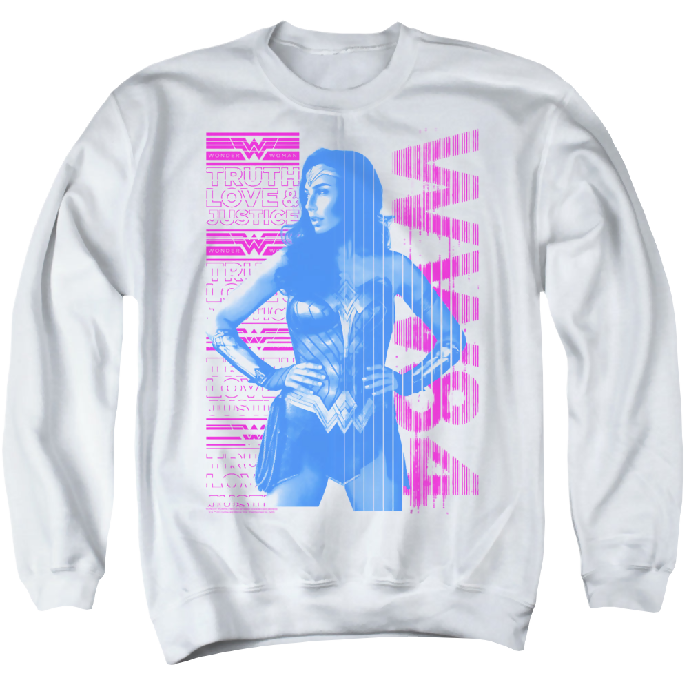 Wonder Woman 1984 Truth Love And Justice - Men's Crewneck Sweatshirt Men's Crewneck Sweatshirt Wonder Woman   