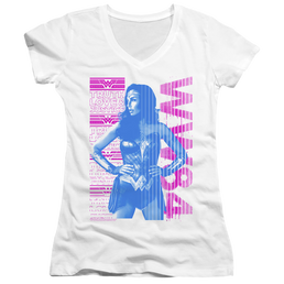 Wonder Woman 1984 Truth Love And Justice - Juniors V-Neck T-Shirt Juniors V-Neck T-Shirt Wonder Woman   
