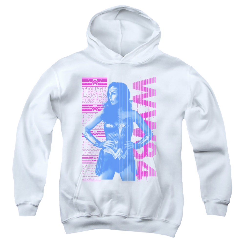 Wonder Woman 1984 Truth Love And Justice - Youth Hoodie Youth Hoodie (Ages 8-12) Wonder Woman   