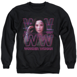Wonder Woman 1984 Vaporwave Wonder Woman - Men's Crewneck Sweatshirt Men's Crewneck Sweatshirt Wonder Woman   