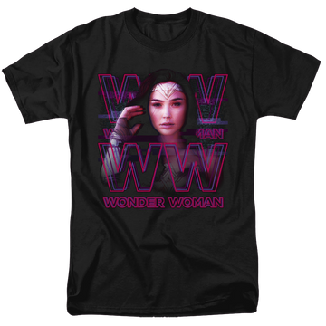 Wonder Woman 1984 Vaporwave Wonder Woman - Men's Regular Fit T-Shirt Men's Regular Fit T-Shirt Wonder Woman   