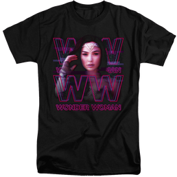 Wonder Woman 1984 Vaporwave Wonder Woman - Men's Tall Fit T-Shirt Men's Tall Fit T-Shirt Wonder Woman   