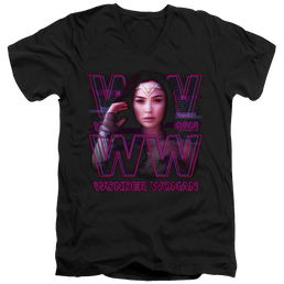 Wonder Woman 1984 Vaporwave Wonder Woman - Men's V-Neck T-Shirt Men's V-Neck T-Shirt Wonder Woman   
