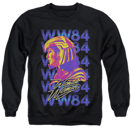 Wonder Woman 1984 Ww84 Repeat - Men's Crewneck Sweatshirt Men's Crewneck Sweatshirt Wonder Woman   