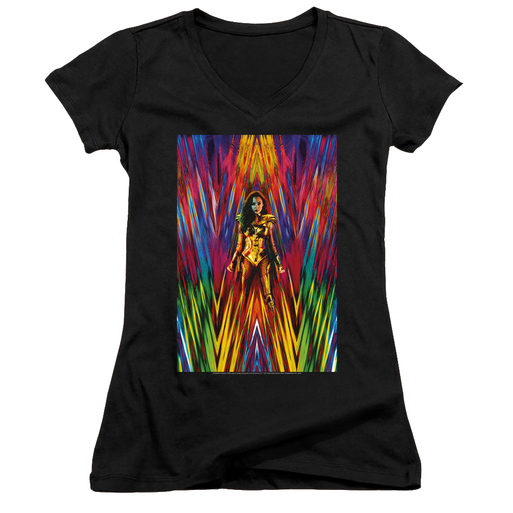 Wonder Woman 1984 Ww84 Poster - Juniors V-Neck T-Shirt Juniors V-Neck T-Shirt Wonder Woman   