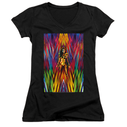 Wonder Woman 1984 Ww84 Poster - Juniors V-Neck T-Shirt Juniors V-Neck T-Shirt Wonder Woman   