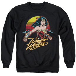 Wonder Woman 1984 Skyline - Men's Crewneck Sweatshirt Men's Crewneck Sweatshirt Wonder Woman   